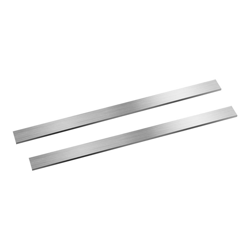 ZKOO 2pcs 304 Stainless Steel Flat Bar, 3/16" x 25/32" x 12" (TxWxL) Brushed Finish Trim Strips Stainless Steel Sheet for Kitchen DIY Craft Making - Image 1